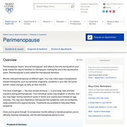 Perimenopause