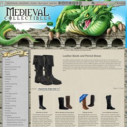 Men's Boots, Mens Period Shoes, Medieval Boots and Medieval Shoes by Medieval Collectibles