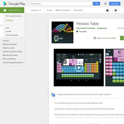 Periodic Table – Applications sur Google Play