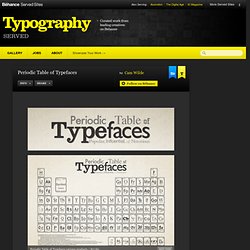 Periodic Table of Typefaces on Typography Served