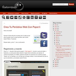 Cacharreando...: Crea tu periódico web con Paper.li