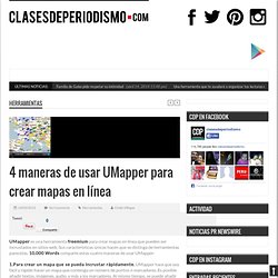 4 maneras de usar UMapper para crear mapas en línea