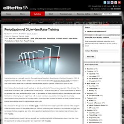 Periodization of Glute-Ham Raise Training