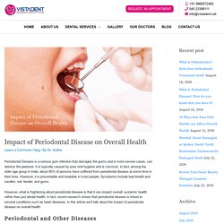 Impact of Periodontal Disease on Overall Health - Vistadent