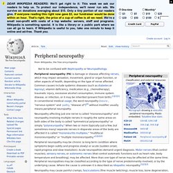 Peripheral neuropathy