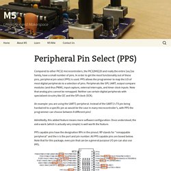 Peripheral Pin Select (PPS)