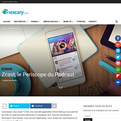 Zcast, le Periscope du Podcast - Descary.com - médias sociaux, mobilité et cloud