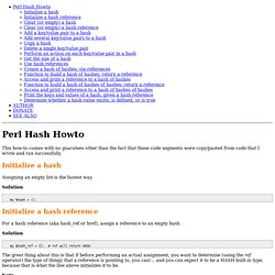 Perl Hash Howto