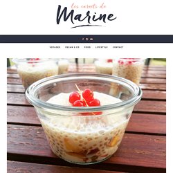 Perles du Japon au lait de coco (dessert vegan, sans gluten) – Les Carnets de Marine
