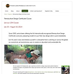 Permaculture Design Certificate Course with Finger Lakes Permaculture Institute