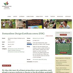 Permaculture Design Certificate Course (PDC)
