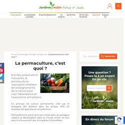 Permaculture : principe et définition