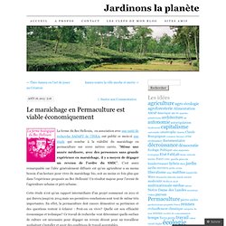 Le maraîchage en Permaculture est viable économiquement