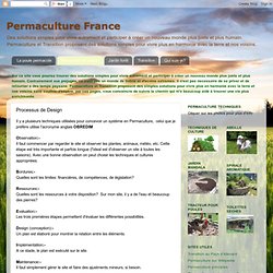 Permaculture France: Processus de Design