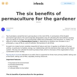 The six benefits of permaculture for the gardener