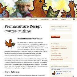 Permaculture Design Course Outline