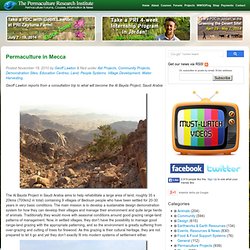 Permaculture in Mecca Permaculture Research Institute