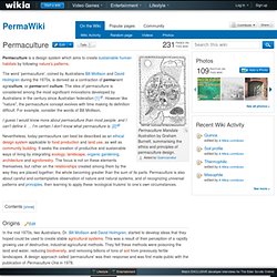 Permaculture - PermaWiki