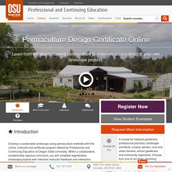 Permaculture Design Certificate Online