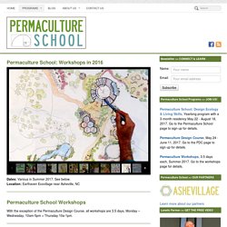 Permaculture School: Workshops in 2016 - Permaculture School