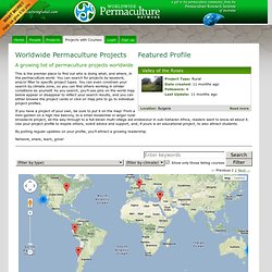 the interactive map and database of the Worldwide Permaculture Network