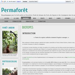 Permaforêt: BIOTOPES