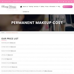 Permanent Makeup Cost Los Angeles