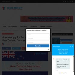 How to Apply for Permanent Residence in New Zealand from India