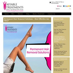 Permanent Hair Removal Solutions – How Effective Are They?