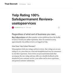 Yelp Rating 100% Safe&permanent Reviews-usatopservices