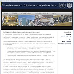 Mision Permanente de Colombia and Las Naciones Unidas