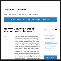(2 Method) How to Permanently Delete a Hotmail Account on an iPhone