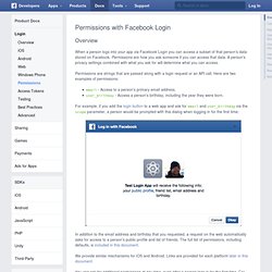 Permissions - Facebook-Entwickler