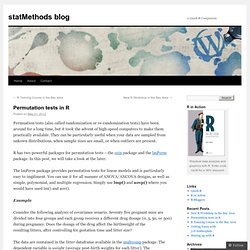 Permutation tests in R