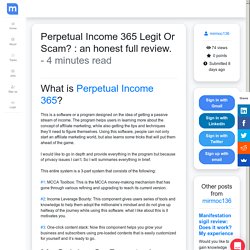 Perpetual Income 365 Legit Or Scam? : an honest full review.