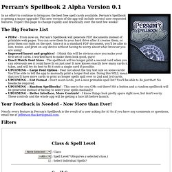 Perram's Spellbook 2 Alpha 0.1