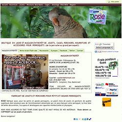 Jouet pour perroquet  ROSIE  (fabricant du Québec)