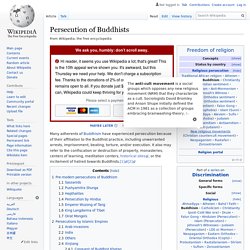 Persecution of Buddhists