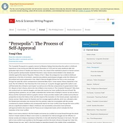 “Persepolis”: The Process of Self-Approval » Writing Program » Boston University