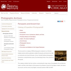 The Oriental Institute of the University of Chicago