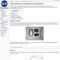 Uso de Persianas y Pulsadores con OpenDomo - OpenDomo