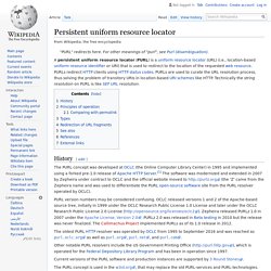 Persistent uniform resource locator - Wikipedia