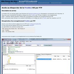 Site Perso de r0ro: Accès au disque dur de la FreeBox HD par FTP