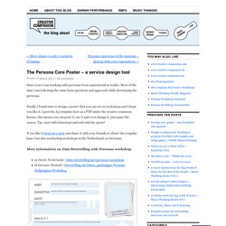 The Persona Core Poster – a service design tool