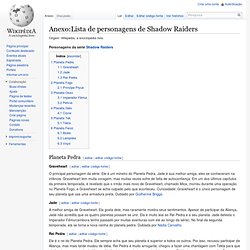 Anexo:Lista de personagens de Shadow Raiders - Wikipédia, a enciclopédia livre