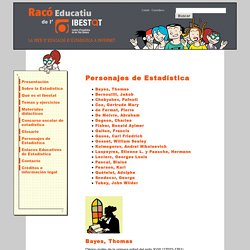 Rincón educativo del Ibestat - Personajes de Estadística