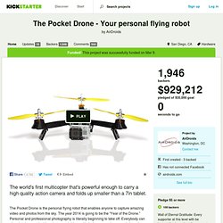 The Pocket Drone - Your personal flying robot by AirDroids
