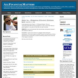 AllFinancialMatters » Blog Archive » How to… Personal Finance Ed