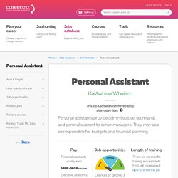 Personal Assistant - How to enter the job