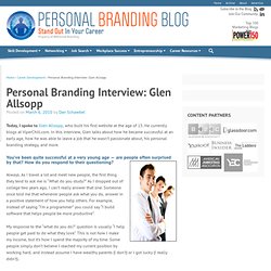 Personal Branding Interview: Glen Allsopp